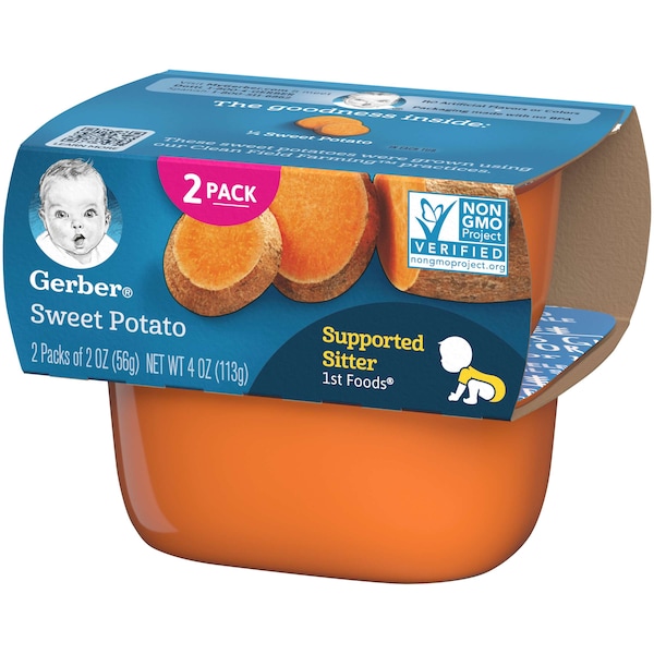 Gerber 1st Foods Sweet Potato Multi Pack 4 Oz. Tubs, PK8